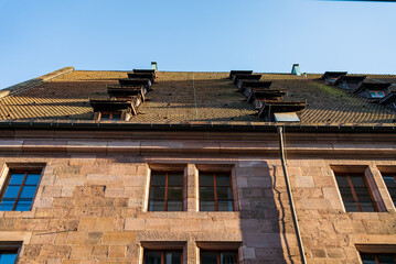 Small dormers on an old building