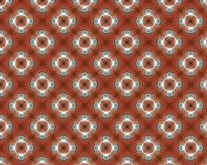 Pattern illustration designed as various abstract shapes decoration.