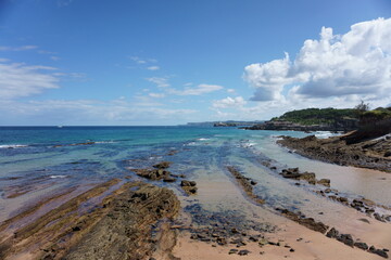 Paisaje playa natural del Norte de España