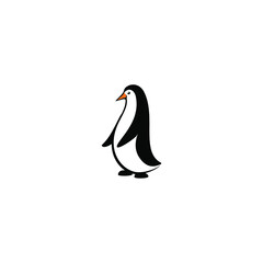 Obraz premium Cute penguin icon logo illustration