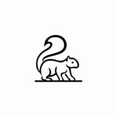 squirrel icon logo design inspiration
