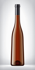 Color Glass Bottle on background. 