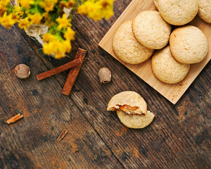 home made cookie with condensed milk