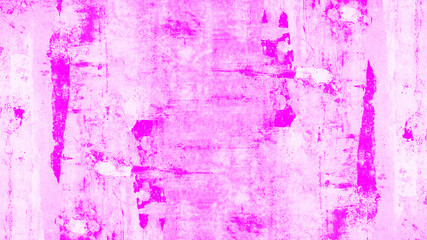Abstract colorful pink neon painted scratched aquarelle watercolor brushes paper texture background 