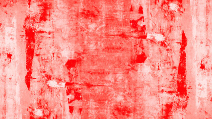 Abstract colorful red painted scratched aquarelle watercolor brushes paper texture background pattern template	
