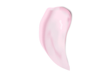 Cream texture stroke isolated on transparent background. Facial creme, foam, gel or body lotion skincare icon.
