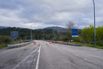 Frontera de portugal cerrada por Covid 19
