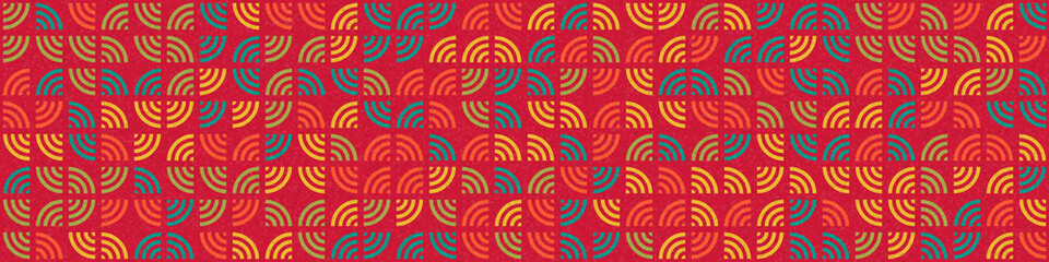 Abstract Geometric Pattern generative computational art illustration