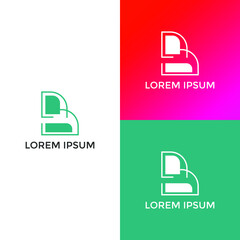 ABSTRACT ILLUSTRATION LETTER B LINE LOGO DESIGN INSPIRATION VECTOR FOR YOUR BUSINESS