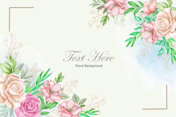 Elegant floral background with beautiful flower
