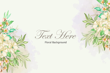 Fototapeta na wymiar Elegant floral background with beautiful flower