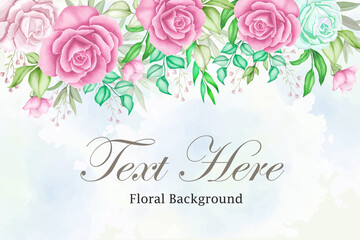 Elegant floral background with beautiful flower