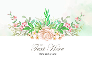 Elegant floral background with beautiful flower