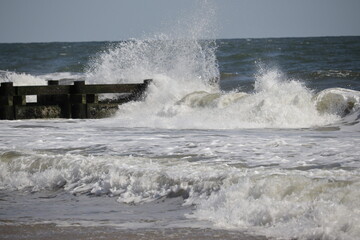 waves on the beach