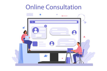 Brand creation online service or platform. Marketing specialist