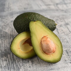 delicious ripe avocados on the table