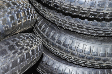 Rubber tires for carts and cars.
