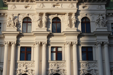 Obraz premium baroque residential (?) building in vienna (austria)