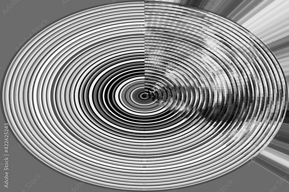 Poster abstract digital pattern / abstract minimalistic background of a digital monochrome pattern.