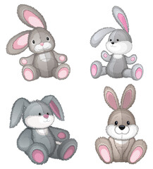 Plush bunny toys