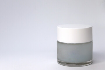 Cream for women's beauty, skin on a light background