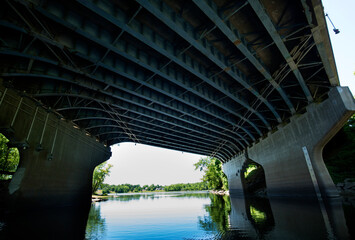 Wethersfield Cove on the Connecticut River on a sunny June day.