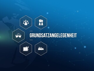 Fototapeta premium Grundsatzangelegenheit