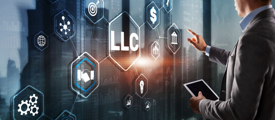 LLC. Limited Liability Company. Business Technology Internet