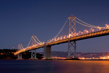 Fototapeta na wymiar Bay Bridge in San Francisco Bay