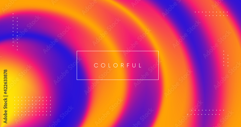 Poster minimal colorful fluid background. modern abstract futuristic backdrop.