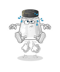 salt fart jumping illustration. character vector