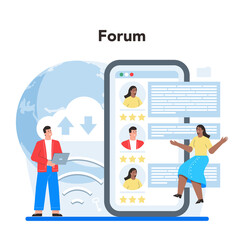 Business big data analytics online service or platform. Chart and graph