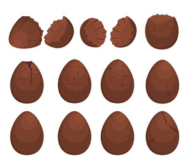 Chocolate egg set.