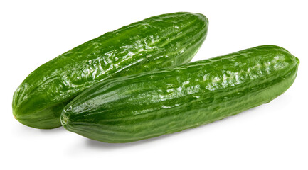 cucumber isolated on white background. clipping path