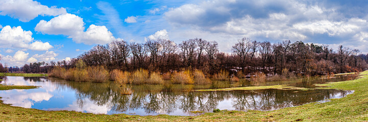 the lake and the forest, Sibiu, Romania
