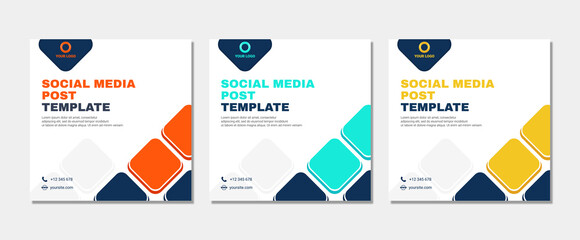 Set of modern abstract Unique Editable Social Media banner Template.Promotional web banner for social media post.Elegant sale ads and discount promo