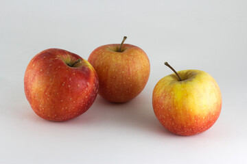 three ripe apples