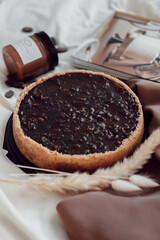 classic cheesecake with chocolate