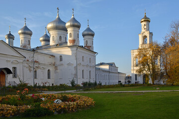 St. George's Monastery. Veliky Novgorod, Russia. Architectural ensemble 
