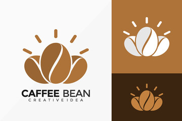 Caffee Bean Logo Vector Design. Abstract emblem, designs concept, logos, logotype element for template.