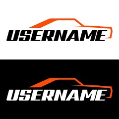 Obraz premium car line design logo vector