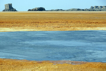 Paysages de Dallol, désert de Danakil, Éthiopie