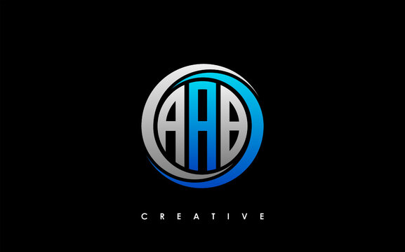 AAB Letter Initial Logo Design Template Vector Illustration