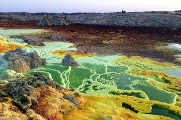Paysages de Dallol, désert de Danakil, Éthiopie