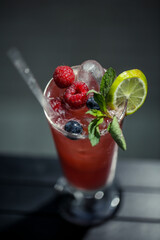 example of decoration for cocktails, juices, drinks