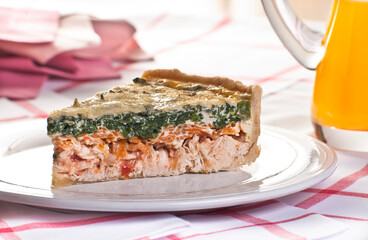 Torta de espinafre e frango