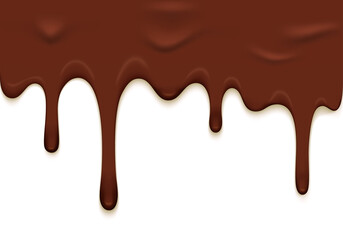 Abstract Vector Cover with Chocolate Ice Cream Glaze. Delicious Food Background.