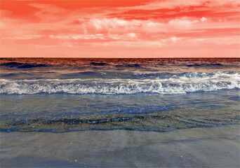 Ostseewellen abstrakt