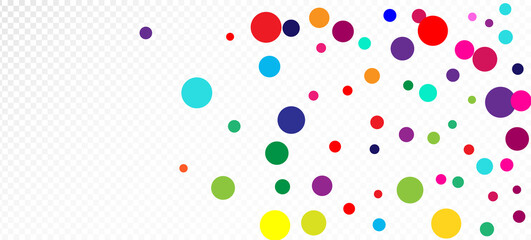 Rainbow Confetti Trendy Vector Wallpaper. Falling