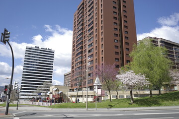 Obraz na płótnie Canvas Architecture in the city of Bilbao